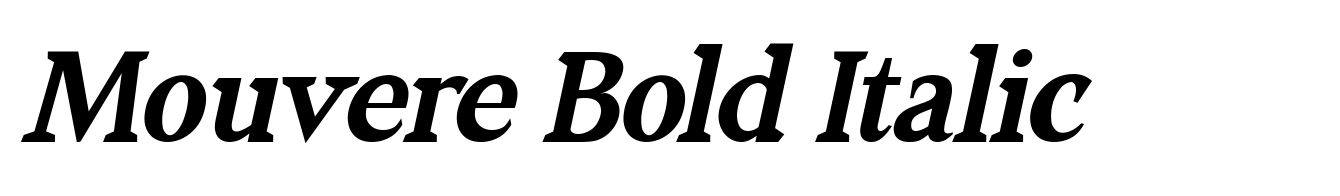 Mouvere Bold Italic